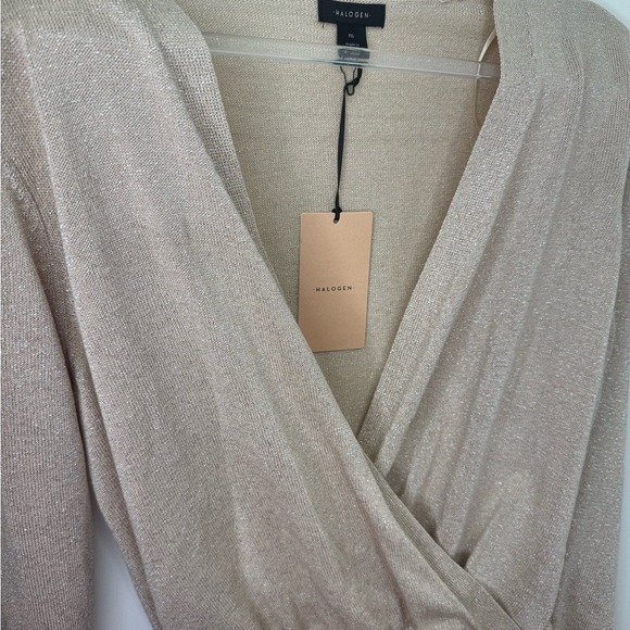 Halogen Women's Shimmering Cross Sweater, Size M - Picture 5 of 8